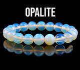 OPALITE Sri Lanka Moonstone Gemstone Crystal Energy Bead Bracelet 'The Tiffany Stone"