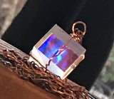 Wire Wrap Gemstone Crystal Prism Pendant