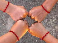 Red Silk 7 Knot Braided Manifestation Good Luck Protection Bracelet Adjustable