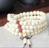 Buddha Prayer 108 Beads Bracelet Necklace Tibet Sandalwood
