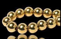 Hematite 14k Gold Energy Bracelet