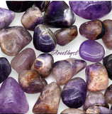 Amethyst Extra Quality Natural Banded Tumbled Crystal Rock Gemstone