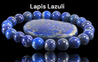 LAPIS LAZULI Crystal Gemstone Energy Bead Bracelet "Visionary"