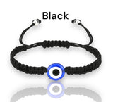 Evil Eye Red or Black Silk Braided Macrame Adjustable Slider Knot Good Luck Protection Bracelet