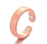 Magnetic Therapy Copper Magnet Adjustable Ring “Smooth”