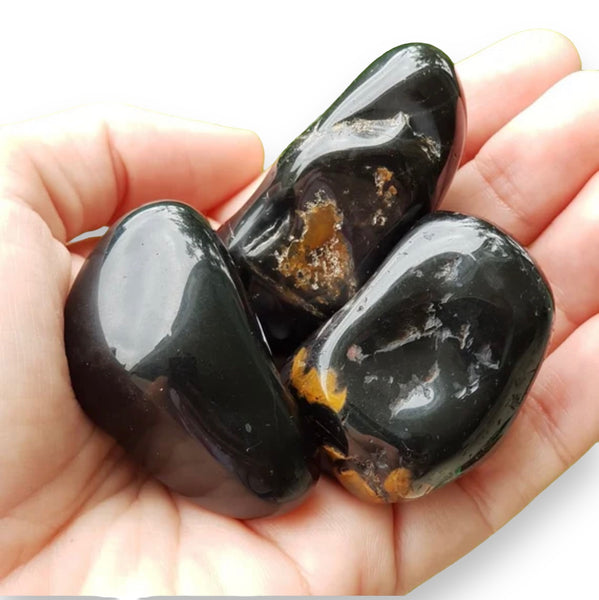 Black Onyx Extra Quality Natural Tumbled Crystal Rock Gemstone