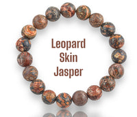JASPER Leopard Skin Energy Bead Bracelet
