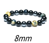 Tiger Eye Honey Yellow - Onyx - Hematite Triple Protection Energy Bracelets (8mm and 10mm beads)