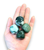 Moss Agate, Dendritic Opal Tumbled Natural Gemstone Crystal Rock