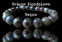 BLOODSTONE - Dragon Bloodstone Energy Bead Bracelet-Grande 10mm