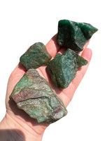 Green Aventurine Dark Natural Raw Rough Crystal Rock Gemstone “Imperial Z”