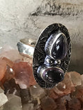 Amethyst Gemstone .925 Sterling Silver Ring (Size 6)