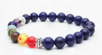 7 Chakra + Lapis Lazuli Handmade Gemstone Energy Bead Bracelet
