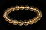 CITRINE Crystal Gemstone Energy Bead Bracelet  "Grande"