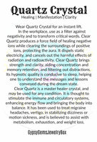 Clear QUARTZ Crystal Energy Bracelet "CRYSTALLIZED"