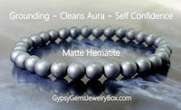 HEMATITE Black Matte Energy Bracelet