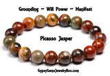 Jasper Picasso Crystal Gemstone Energy Bracelet