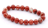 JASPER 'Terracotta Red' Energy Bead Bracelet