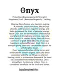 Onyx - Black Onyx Custom Size Round Smooth Stretch (8mm) Natural Gemstone Crystal Energy Bead Bracelet