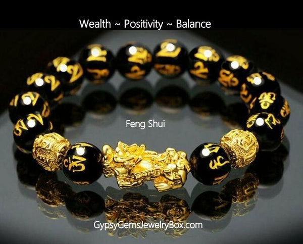 Feng Shui Black Obsidian Wealth Bracelet™ – PURESTORE