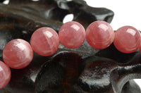 Argentina RHODOCHROSITE Inca Rose Gemstone Crystal Energy Bead Bracelet