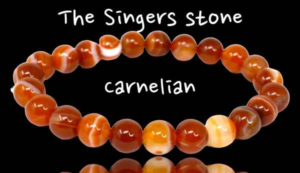 CARNELIAN Energy Bead Bracelet "Singer's Stone"