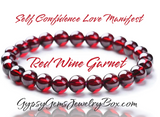 Red Wine GARNET Energy Bracelet