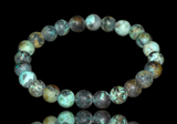 African Turquoise Gemstone Rustic Energy Bead Bracelet "RUSTIC BEAUTY”