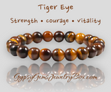 TIGER EYE Yellow Gemstone Energy Bracelet “Vitality & Strength"