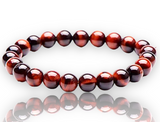 TIGER EYE 'Red' Gemstone Energy Bead Bracelet