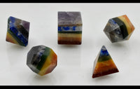 7 Chakra Platonic Solids Sacred Geometric Crystal Platonic Set