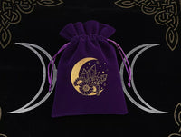 Purple Thick Plush Velvet Tarot/Crystal Storage Bag