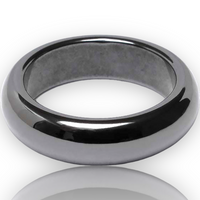 Hematite Polished Round Band Rings