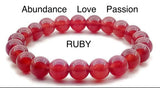 RUBY Bead Bracelet Grandi (10mm)