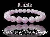 Kunzite Pink Crystal Energy Bead Bracelet
