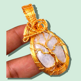 Moonstone Wire Wrapped Pendant