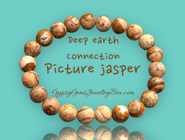 Picture Jasper Gemstone Energy Bracelet