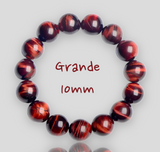 TIGER EYE 'Red' Gemstone Energy Bead Bracelet - Grande