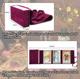 Tarot Oracle Card Deck Pouch Holder with 3 Card Spread Roll Out