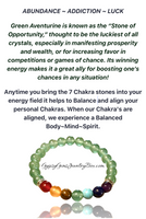 7 CHAKRA & Green Aventurine Silver, Custom Size Round Smooth Stretch Natural Gemstone Crystal Energy Bead Bracelet