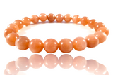 Peach Moonstone Gemstone Energy Bracelet "Restoration"