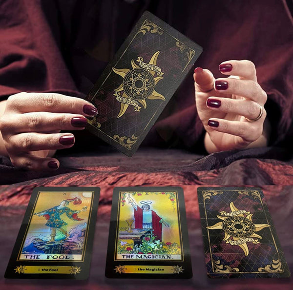 Holographic A. E. Waite Tarot Deck (King) GypsyGemsJewelryBox Holographic A. E. Waite Tarot Deck (King) GypsyGemsJewelryBox