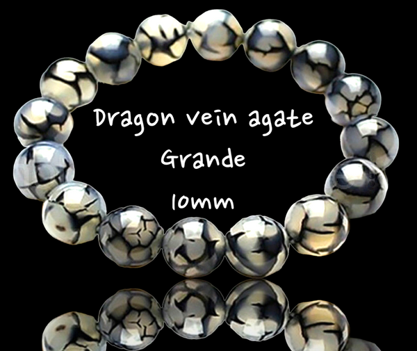 Agate Dragons Vein Gemstone Energy Bracelet Grande