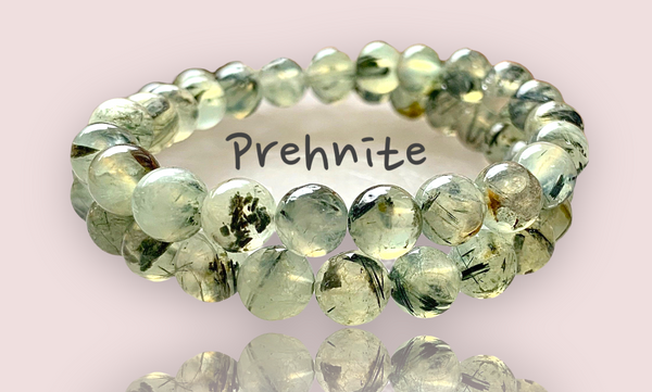 PREHNITE Gemstone Energy Bead Bracelet