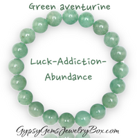 Green AVENTURINE Gemstone Energy Bracelet “Luck”