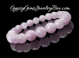 Kunzite Pink Crystal Energy Bead Bracelet