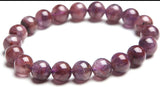 Natural Lepidolite Handmade Gemstone Energy Bead Bracelet "Restoration"
