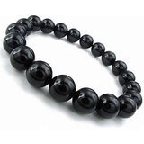 ONYX Black Gemstone Energy Bead Bracelet "Black Beauty "