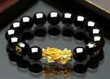 FENG SHUI BLACK OBSIDIAN PIXIU Energy Bracelet