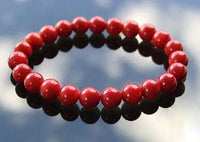 RED CORAL Energy Bead Bracelet